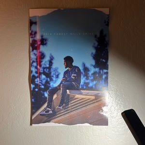 J-Cole 2014 Forest Hills Drive poster